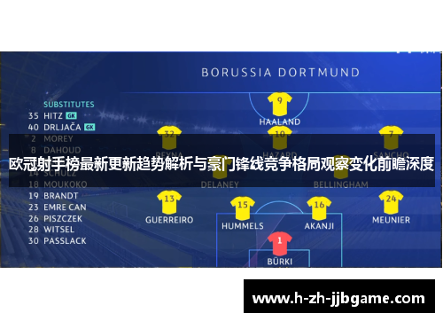 欧冠射手榜最新更新趋势解析与豪门锋线竞争格局观察变化前瞻深度